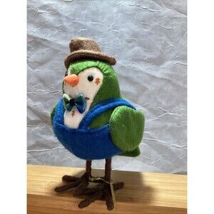 Target Spritz Bird 2017 FARMER Featherly Friends with Foot Tag Felt bird